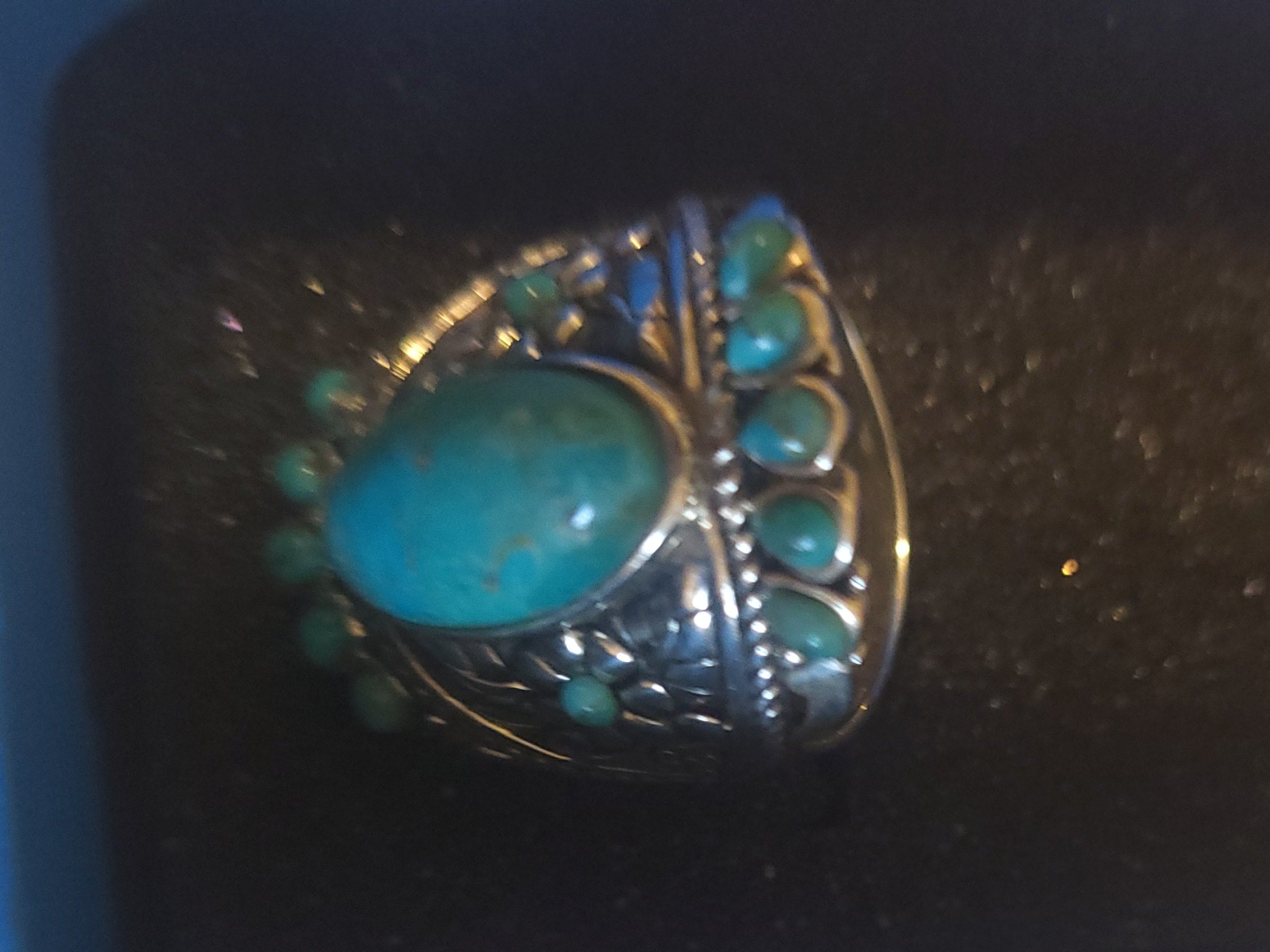 Turquoise and Silver Southwest Ring