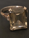 Tree Branch Smokey Quartz Ring