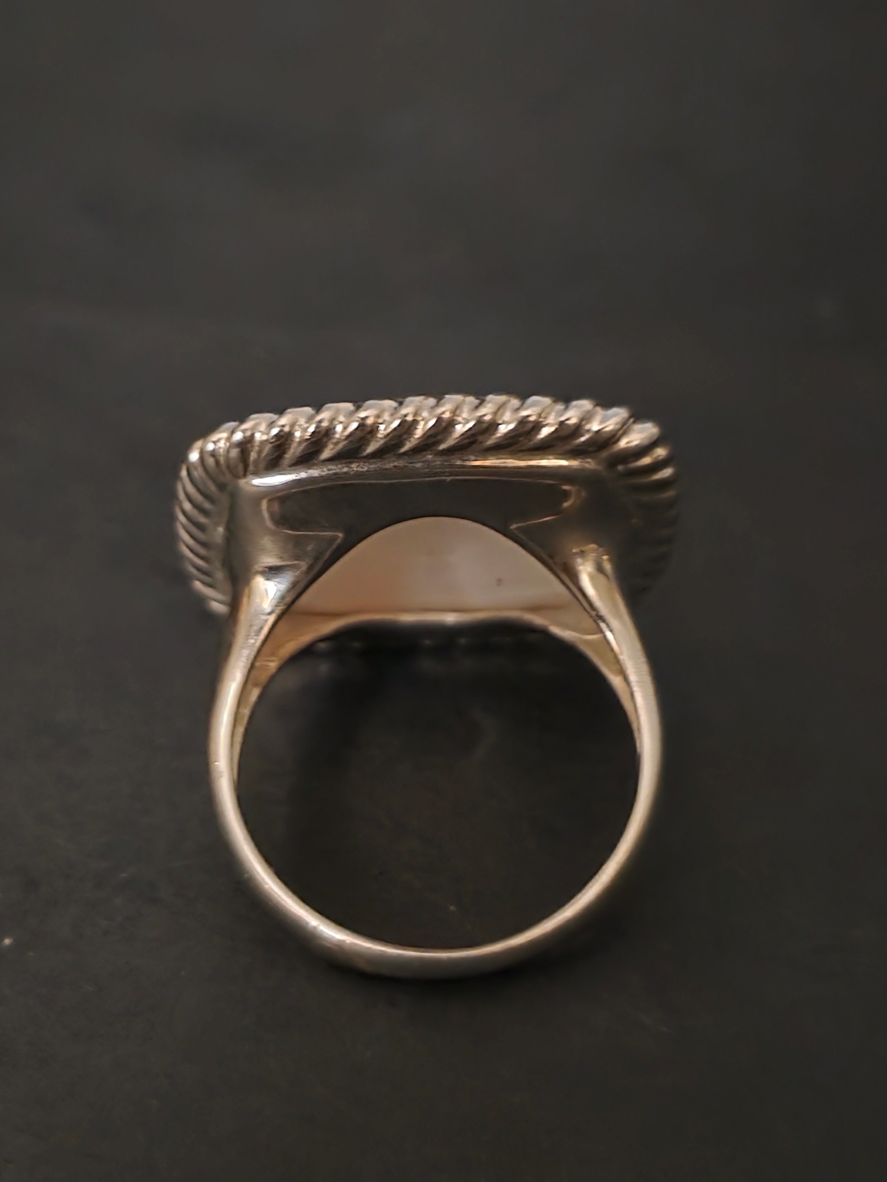 Rose Quartz 925 Sterling Silver Ring