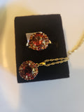 Red Labradorite Set