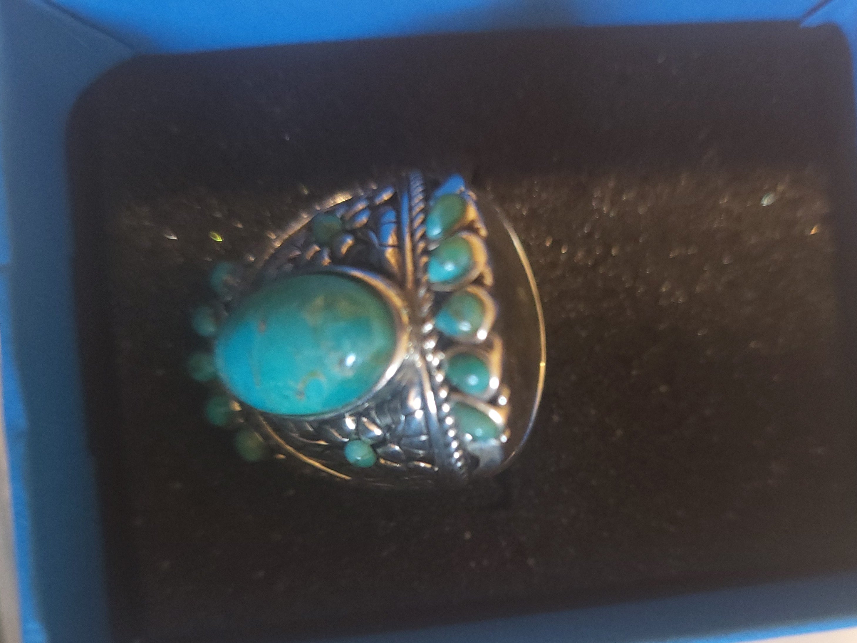 Turquoise and Silver Southwest Ring