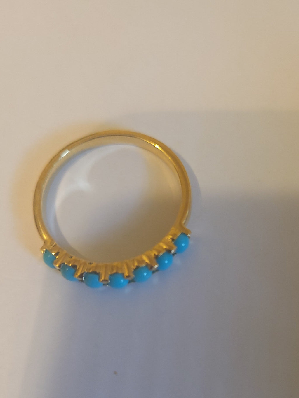 Gold over Sterling Silver, Turquoise Ring